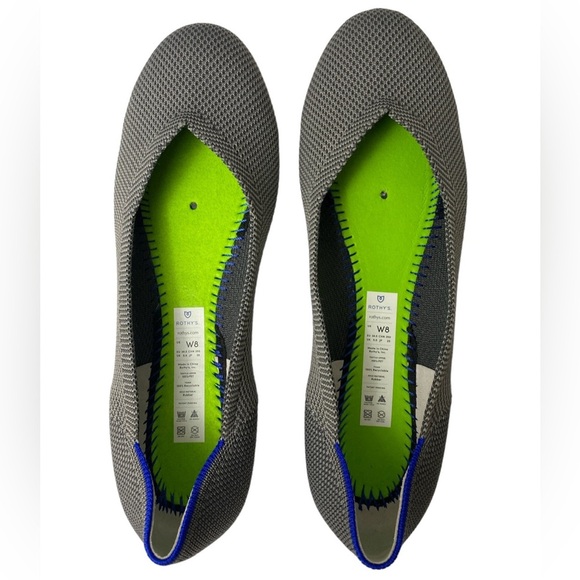 Rothy’s The Flat Slip On Round Toe In Charcoal Size 8 - Picture 8 of 11